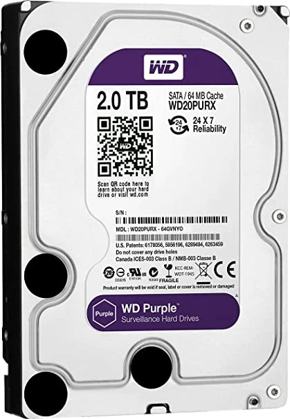 HDD 2Тб специализированной серии WD Purple WD20PURX | Security Shop