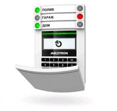 Jablotron JA-114E. Адресный проводной модуль доступа с RFID считывателем, LCD дисплеем и клавиатурой