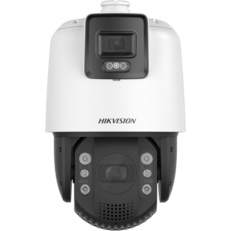 Hikvision DS-2SE7C124IW-AE (32X/4)(S5) 2Мп+4Мп 360° Speed Dome уличная IP PTZ камера со светозвуковой сигнализацией, технологией Acusense и двумя объективами