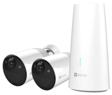 Комплект видеонаблюдения Ezviz CS-BC1-B2 с 2-х беспроводных 2Mp Wi-Fi камер, Аккумулятор 12900 мАч