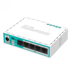 Router cu 5x porturi 10/100 Mbps MikroTik RB750r2 (hEX lite)