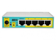 Router cu 5x porturi 10/100 Mbps MikroTik RB750UPr2 (hEX PoE lite)