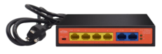 Comutator PoE cu rază lungă de acțiune pentru Desktop Witek WI-PS205H 4poe+