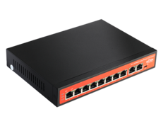 Comutator PoE de birou cu rază lungă Wi-Tek WI-PS210 Switch 8PoE+