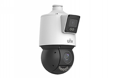 Cameră IP Speed Dome Uniview IPC94144SFW-X25-F40C, 4MP+4MP, Ultra 265, 4.8-120mm, PTZ, IR100m, difuzor, MicroSD, POE, IP66