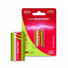 EUROELECTRIC Батарейка литиевая CR123A 3V блистер (1шт)