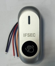 Бесконтактная кнопка выхода из цинкового сплава (накладная, NO/NC/COM)  IFSEC OP02H2-W накладная с подсветкой